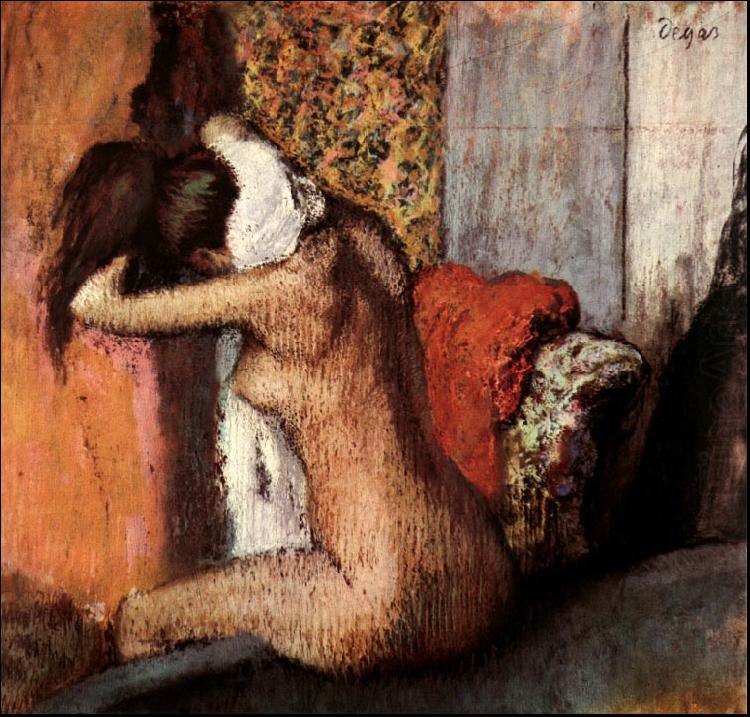 After the Bath, Edgar Degas